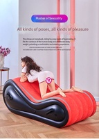 Canapés gonflables pour adultes, chaises pour couples, accessoires SM pour jeux érotiques, en PVC écologique, rouge, en stock, vente en gros