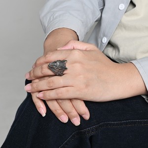 TG <span class=keywords><strong>Wolf</strong></span> Kopf <span class=keywords><strong>Ring</strong></span> Tierring Edelstahl Punk Schmuck Herren Schmuck Wikinger Zubehör Acero Inoxidable Anillos als Geschenk - Product Image 6