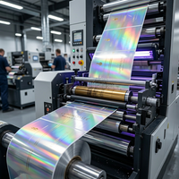 Etiquetas Adhesivas Holográficas Lisas Personalizadas en Rollo |   Pegatinas Holográficas Impermeables con Efecto Arcoíris para Botellas de Cosméticos y Cajas de Regalo