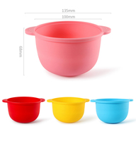 Bol en silicone pour cire, machine à fondre la cire ronde résistante aux hautes températures, pour la fabrication de films, bol pour masque facial fait maison