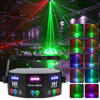 2025 dernier 15 yeux vacances Rgbwp Dmx 512 Mini faisceau projecteur Dj stroboscope Led pour la décoration de lumières de noël de fête à la maison