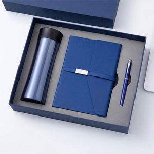 Agenda Personalizada de Lujo en Cuero PU, Set de Regalo Corporativo, Set Promocional al por Mayor de Cuaderno y Bolígrafo con Botella de Agua - Product Image 2