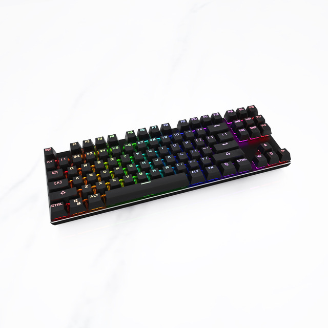 Mechanical Keyboard RGB Wired Sample Usb Desktop USB 2.0 ABS Plastic Factory Supply Wholesale High Quality Cheap Basic Black