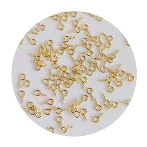 Mini alfileres pequeños y pequeños, ganchos <span class=keywords><strong>para</strong></span> ojos, <span class=keywords><strong>ojales</strong></span>, tornillos roscados, cierres de oro, ganchos, accesorios de joyería <span class=keywords><strong>para</strong></span> hacer bricolaje - Product Image 6