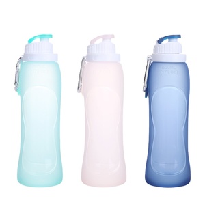 Vente en gros de bouteille d'eau pliante extérieure créative tasse en silicone portable idéale pour le sport, le cyclisme et les aventures de <span class=keywords><strong>voyage</strong></span> - Product Image 1