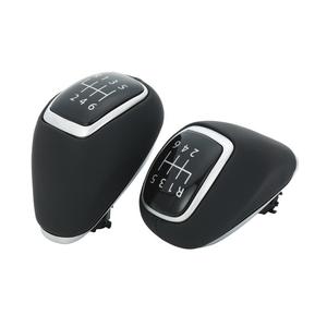 Pommeau de levier de vitesse en cuir, 6 vitesses, pour Hyundai I30 Elantra Kia Rio, design ergonomique plaqué argent - Product Image 4