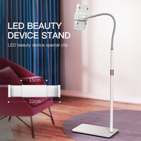Support de sol robuste pour appareil de soin de la peau en salon de beauté, support flexible réglable pour la luminothérapie LED, rajeunissement de la peau