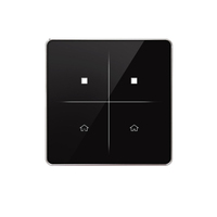 86*86mm 85*85mm blanc noir sérigraphie 2.0MM 3.0MM verre trempé pour panneau de commutateur tactile