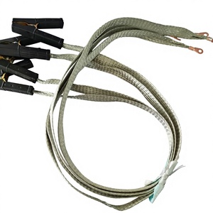 Kabel Grounding Tembaga Berlapis Timah, Jalinan Lunak, Isolasi PTFE/Nylon, Berperingkat IP66 untuk Sepeda Motor, Mobil, dan Elektronik - Product Image 1