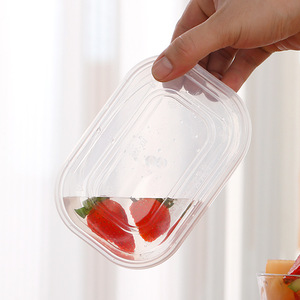 Rectangular Food Storage Containers 0-1L Plastic <b>Lid</b> <b>Microwave</b> Safe For Lunch And Snacks - Product Image 3