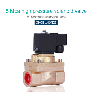 Válvula solenoide de pistón piloto SONGO de 50 bar, de latón, normalmente cerrada, para alta temperatura - Product Image 1