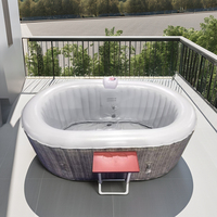 B02 Großhandel Avenli Jilong 17283 EUV41 4-Personen-Whirlpool Vancouver – Aufblasbarer Whirlpool mit Blubberdüsen, Faltbarer Pool-Spa