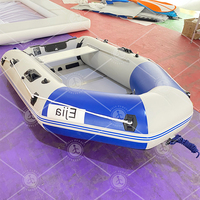 Bateau pneumatique semi-rigide sportif à coque en V profond en Hypalon PVC pour 6 personnes, idéal pour le ski nautique