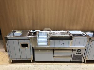 Estación de Coctelería de Acero Inoxidable Duradera, Diseño Moderno para Hotel y Restaurante con Refrigerador y Lavavasos - Product Image 2