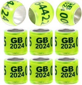 แหวนข้อเท้านกพิราบยี่ห้อเลโก้ รุ่นตะวันออกกลาง ปี 2024 สีเหลือง พร้อม GPS  หมายเลขประจำตัว หมายเลขโทรศัพท์ และชื่อสั่งทำพิเศษ - Product Image 6