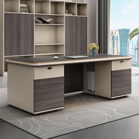 Escritorio DE OFICINA DE MADERA convertible de lujo moderno 2024 personalizado, mesa de CEO ejecutivo para estación de trabajo ejecutiva de lujo Boss