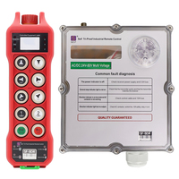 Control Remoto Industrial Inalámbrico Antiinterferencias de 8 Botones y Doble Velocidad con Tarjeta de Identificación, Accesorios para Grúas