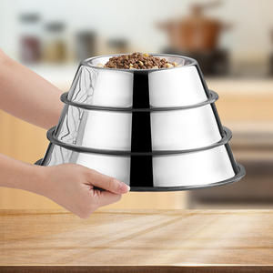 Grande capacidade aço inoxidável Pet <span class=keywords><strong>Food</strong></span> <span class=keywords><strong>Bowl</strong></span> portátil automático para alimentação de água ao ar livre sólido Design ecológico para cães - Product Image 2
