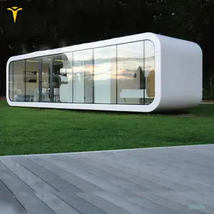 Modern modüler 20ft Pod Apple kabin hareketli ev akıllı Apple kabin uyku konteyner ev