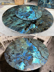 Tampo de Mesa de Granito Natural Luxuoso Stonelink do Brasil, Design Moderno, Lajes de Labradorita Azul Polidas para Bancada de Cozinha - Product Image 4