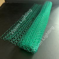 Résistance aux UV 1*10m Régulier 4/6/8cm Ouverture en filet Lumière de motif extérieure Matériel de décoration de Noël Tapis en PVC