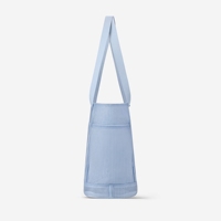 Individuelles Logo Große Kapazität Wasserdichte Einkaufstasche Schwimmtasche Faltbare Leichte Polyester-Netz Übergroße Strandtasche für Damen