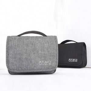 Sacs cosmétiques pour femmes de grande capacité personnalisés, organiseur de toilette suspendu, sac de voyage pour maquillage - Product Image 2
