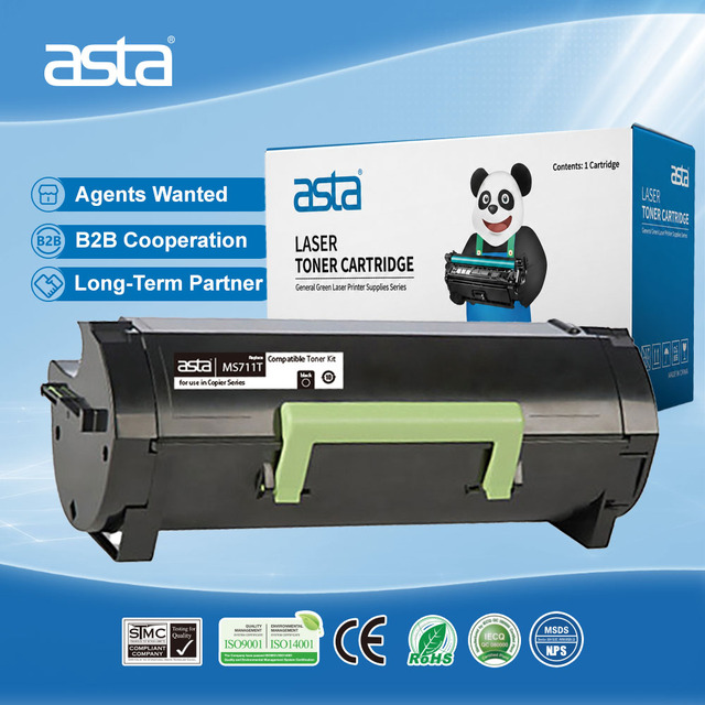 ASTA Compatible Toner Cartridge for Lexmark MX710 MX711 MX810 MX811 MX812 Brand Factory High Quality Wholesale