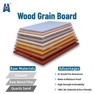 Material de Construcción, Revestimiento de Pared Exterior Impermeable e Ignífugo, Paneles Decorativos, Tablero de Fibrocemento con Aspecto de <span class=keywords><strong>Madera</strong></span>, para Villas y Baños - Product Image 6