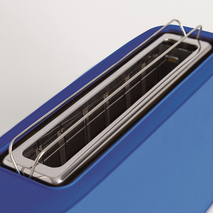 전기 플라스틱 2슬라이스 토스터 6단계 온도 조절 베이글 슬라이스 넓은 슬롯 탈착식 빵가루 트레이 재가열 기능 가정용 - Product Image 5