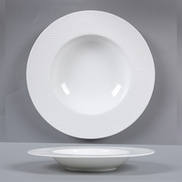 Horeca bone china vaisselle ensemble d'assiettes plates 13 pouces assiettes blanches ensembles d'assiettes en céramique vaisselle de luxe ensemble de vaisselle