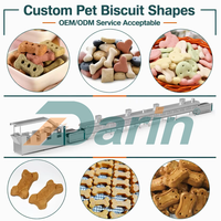 Ligne de production automatique de biscuits pour animaux de compagnie, machine de fabrication d'aliments pour chiens, extrudeuse en acier inoxydable 200 kg/h, CE ISO
