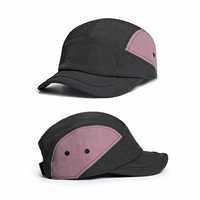 Casquette de baseball à 5 panneaux à séchage rapide avec logo personnalisé, respirante, protection solaire, avec panneaux contrastés pour les loisirs en plein air