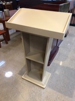 Table de conférence en métal moderne personnalisée bureau d'accueil bureau d'accueil pour podium d'enregistrement de propriété pour l'hôpital scolaire de conférence