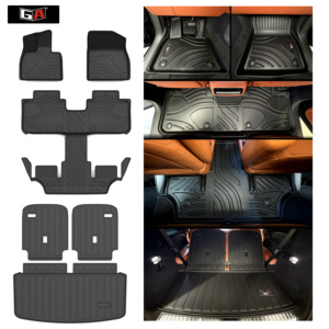 Tapetes de Auto 3D TPE para Todo Clima, Tapetes para Maletero para Toyota <span class=keywords><strong>FJ</strong></span> <span class=keywords><strong>Cruiser</strong></span> 2010-2020, Impermeables, Antideslizantes, Juego Completo de Accesorios Interiores - Product Image 3