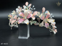 AT-4655 AFLODY Offre Spéciale usine vente en gros de bijoux de couleur vive à la main résine fleur fée diadème accessoires de cheveux de mariée
