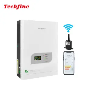 Techfine Off Grid 1kva 1,5kva 2kva 3KVA 5kva Inverter Tenaga Surya 800W 1200W 2400W 4000W 12V 24V 48V