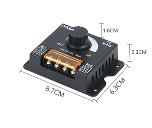 Dc 12V 24V 30A 360W có thể điều chỉnh độ sáng bóng đèn với trình điều khiển điện đơn sắc điều hòa điều khiển <span class=keywords><strong>LED</strong></span> <span class=keywords><strong>dimmer</strong></span> - Product Image 6