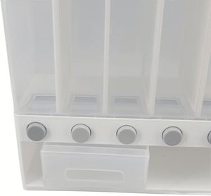 Contenedor de Alimentos Rectangular de 5 Compartimentos, Apto para Microondas, Ecológico, de PP, Dispensador de Cereales, Capacidad de Carga de 6-10L, 10kg, en Tendencia - Product Image 6