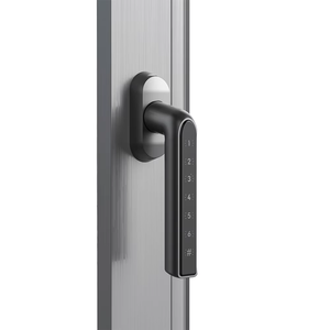 Cerradura Inteligente con Huella Dactilar y Contraseña, de Apertura con una Sola Mano, de Aleación de Zinc y Aluminio, para Puerta de Vidrio y Puerta de Entrada, con Datos en la Nube - Product Image 1