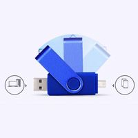 Clé USB OTG personnalisée Unionpromo avec logo, 2.0, 4 Go, 8 Go, 16 Go, en plastique, certifiée FCC, cadeau promotionnel, nouveau stock disponible