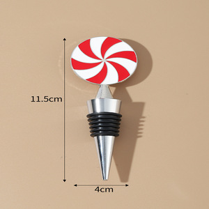 Lollipop <b>Wine</b> <b>Stopper</b> Zinc Alloy Sealing Bottle <b>Stopper</b> For <b>Wine</b> Preservation - Product Image 4