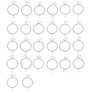 Tobillera Personalizada con Iniciales del Alfabeto, Cadena Minimalista de Acero Inoxidable para el Pie, Colgante con Letra Grabable, Joyería de Playa para <span class=keywords><strong>Mujer</strong></span> - Product Image 5