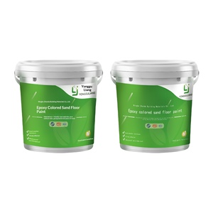 Peinture de sol autolissante époxy à sable coloré, effet marbre, imperméable, résistante aux rayures, à l'usure et antidérapante, liquide pour - Product Image 1