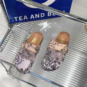 Scarpe rosa per le donne tacco basso <span class=keywords><strong>H</strong></span> sandali antiscivolo eleganti sandali 2025 lusso Eva donna pantofole stile corea nuova moda 39 diapositive - Product Image 2