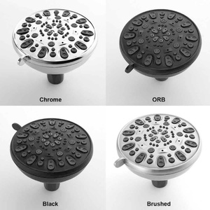 Pommeau de douche anti-fuite 6 pouces à effet pluie, haute pression, avec douchette à main intégrée, orientable et réglable - Product Image 5