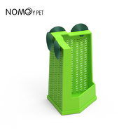 Nouveau plat d'alimentation de coin de bol d'insectes d'insectes vivants verts avec des ventouses fortes pour les reptiles