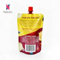 Sacs d'emballage de poche à bec debout avec barrière en plastique personnalisée réutilisable150ml 200ml 300ml pour boisson au jus