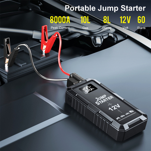 Démarreur de Voiture 12V, <span class=keywords><strong>Batterie</strong></span> Externe USB, Lanceur d'Urgence pour Véhicule avec Pinces Intelligentes et Lampe Torche LED - Product Image 4