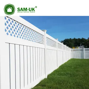 High Quality Easily Assembled Rot Proof Sustainable Plastic White PVC Cheap Vinyl Garden Fence Semi-Privacy Fence